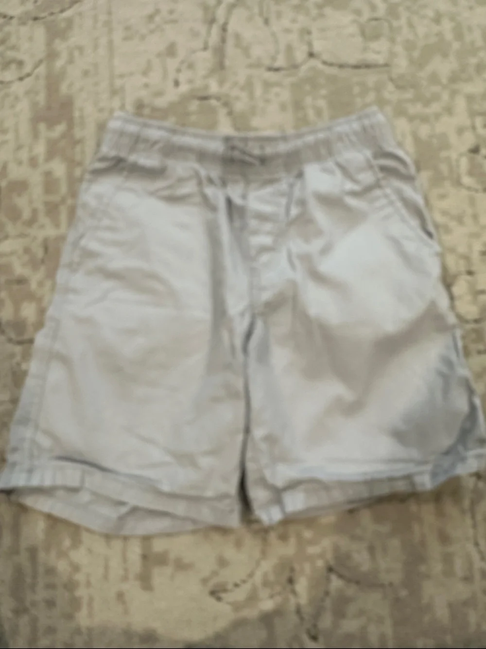 Kids Elastic-Waist Casual Shorts Trio - Navy, Mint & Gray- size 8